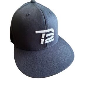 NEW TB12 hat trucker style fitted 7 1/4 - 7 5/8 Navy Tom Brady wool